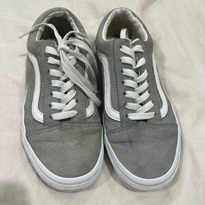 Vans Gray and White Women's Sneakers
